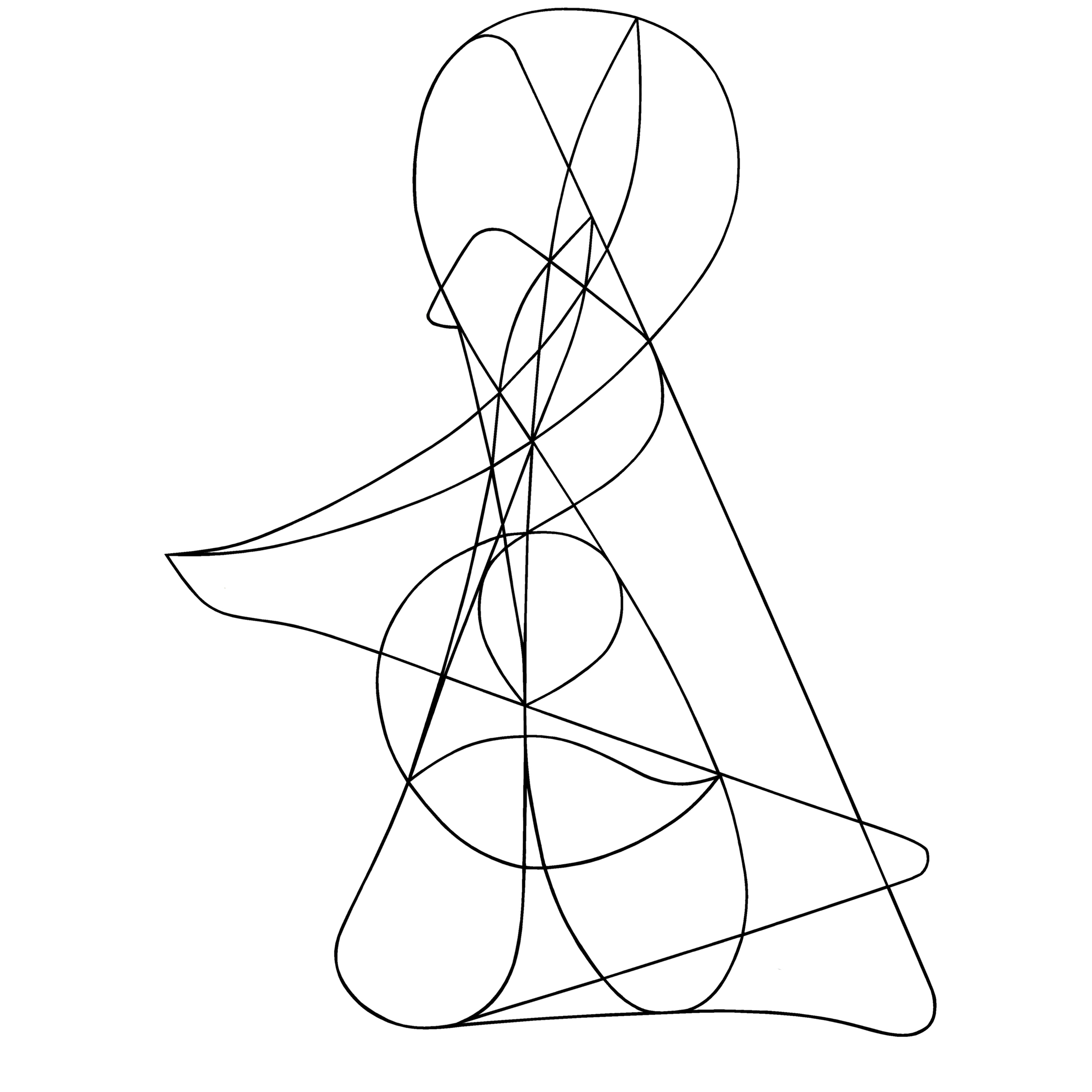 Boceto de la Entrega hecho por Juan Manzano Ramírez para el Libro Trazos Divinos