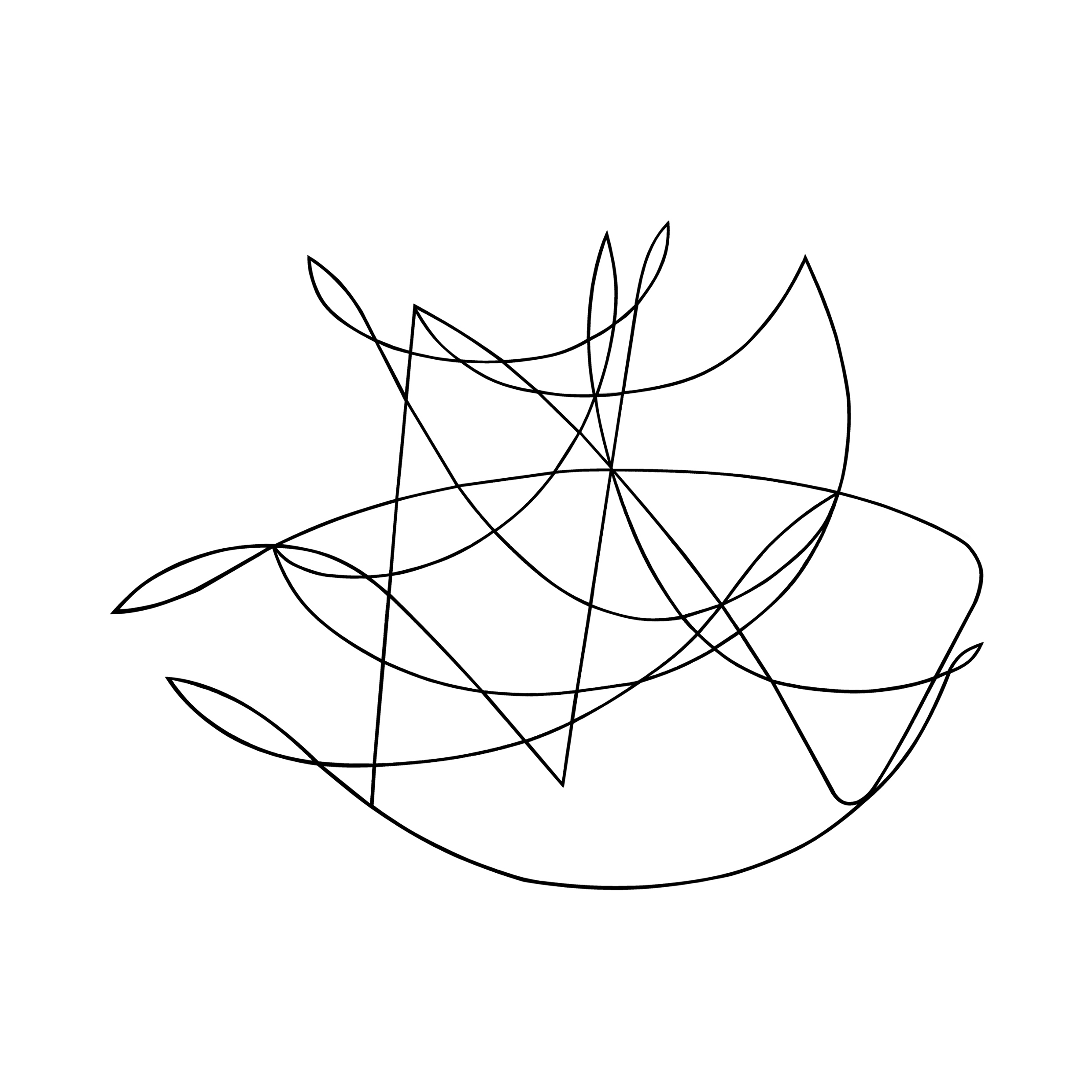 Boceto de la Entrega hecho por Juan Manzano Ramírez para el Libro Trazos Divinos
