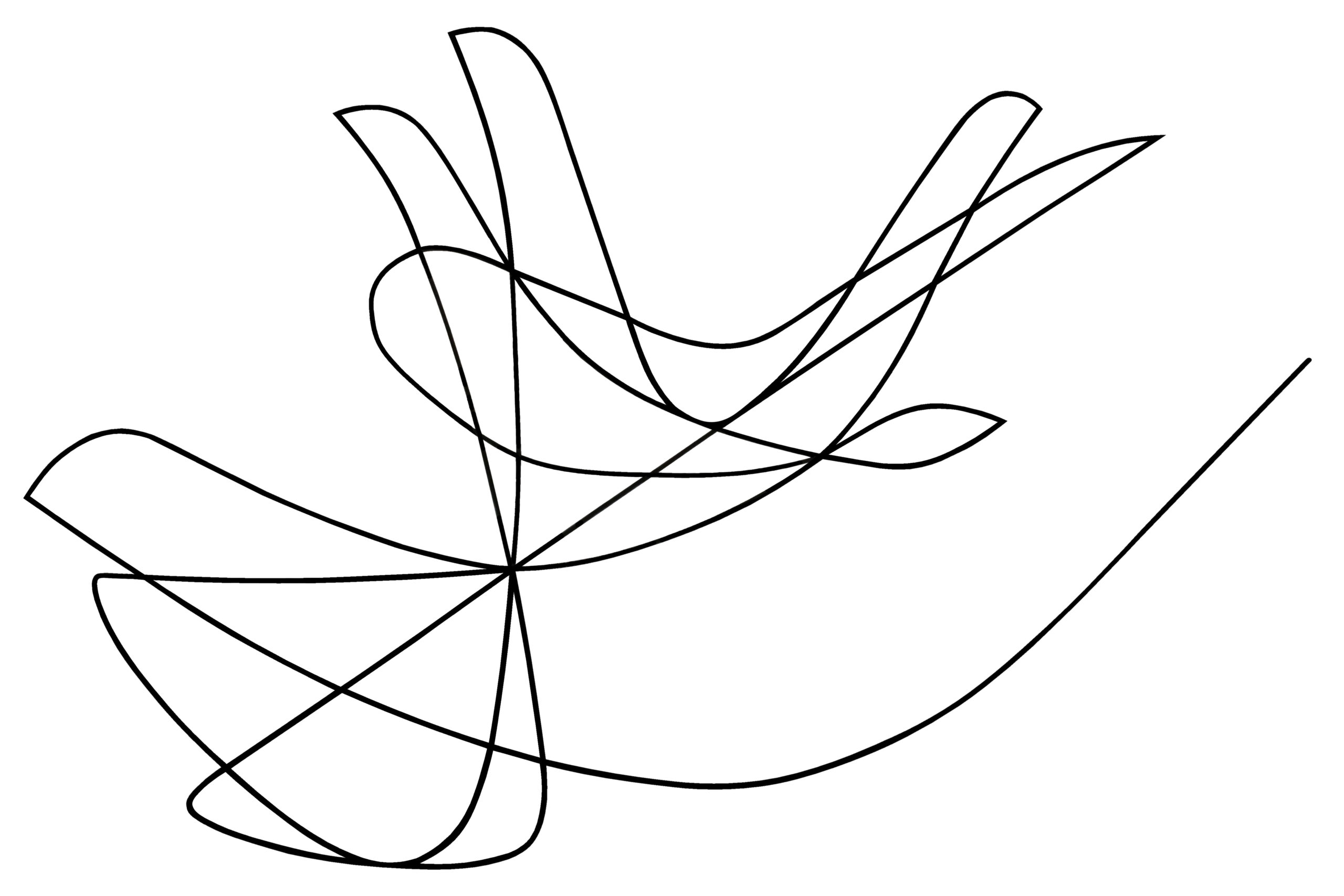 Boceto del Pentecostés hecho por Juan Manzano Ramíres para el libro de Trazos Divinos