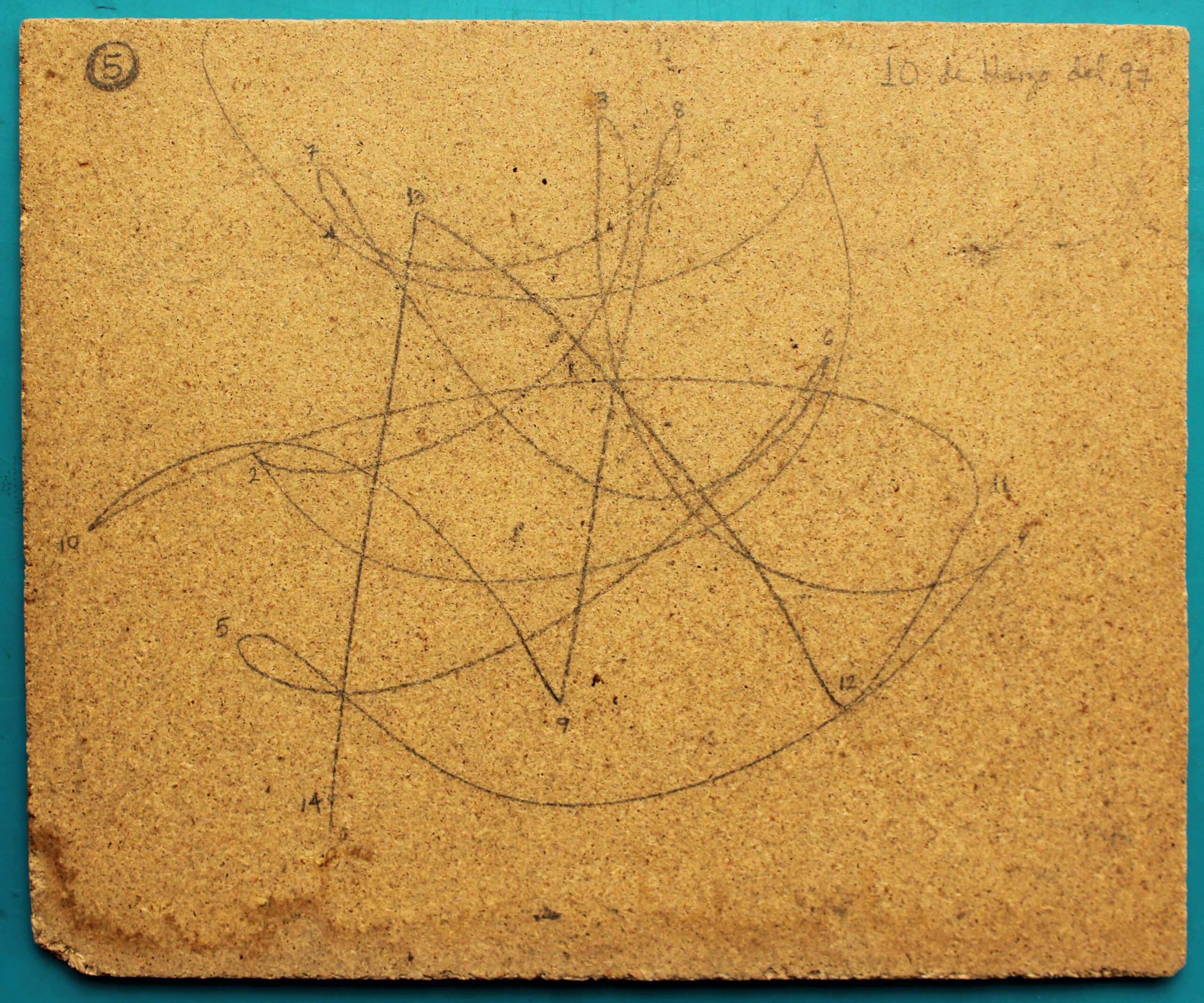 Boceto Original de La Entrega hecho por Juan Manzano Ramírez para el libro de Trazos Divinos